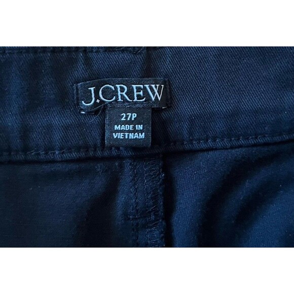 J Crew Black Cropped Sailor Slim Wide Leg Chino Pants Size 27 Petite - Picture 5 of 9